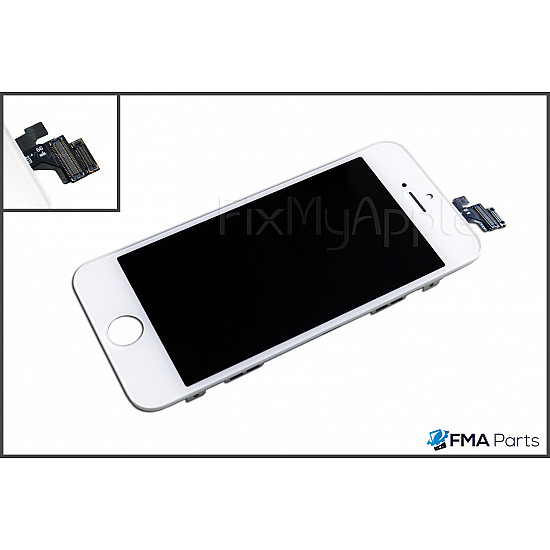 LCD Touch Screen Digitizer Assembly - White [High Quality] for iPhone 5